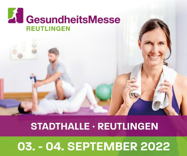 Die Messe wurde verschoben auf den 3. und 4. September 2022.
Die Gesundheitsmesse Reutlingen ist...